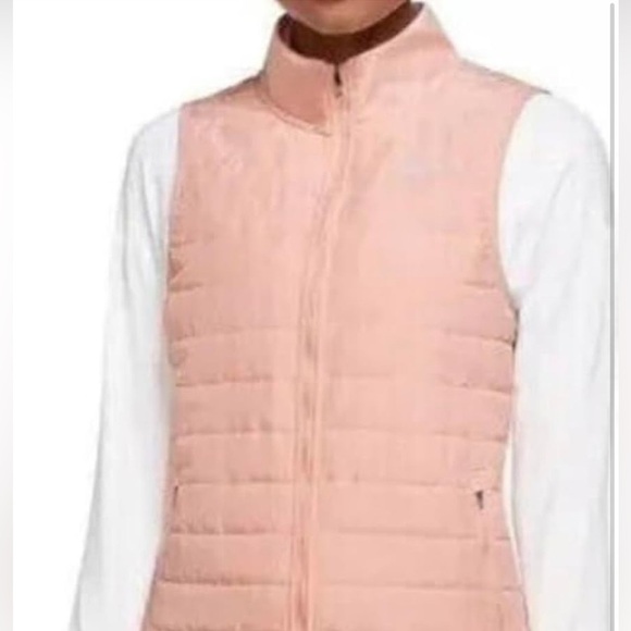 Nike Running Women’s Puffer Vest - M - Peach Pink - New with Tags - Picture 2 of 9